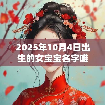 2025年10月4日出生的女宝宝名字唯美可爱的名字推荐