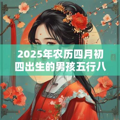 2025年农历四月初四出生的男孩五行八字解读缺土的名字