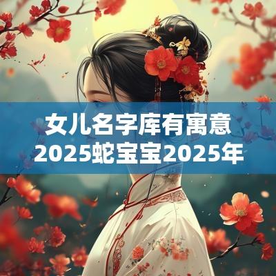 女儿名字库有寓意2025蛇宝宝2025年属蛇取名宜用字