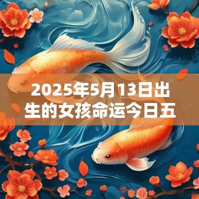 2025年5月13日出生的女孩命运今日五行缺木诗意取名