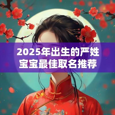 2025年出生的严姓宝宝最佳取名推荐正气凛然的男孩名字