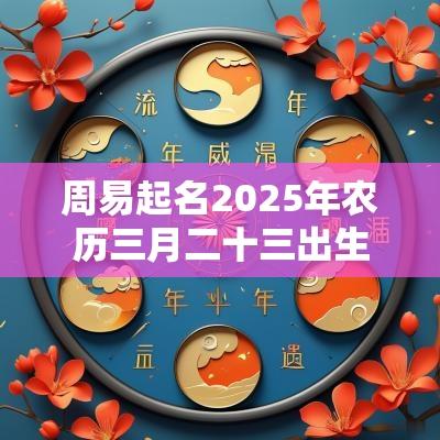 周易起名2025年农历三月二十三出生的男孩缺火取名推荐