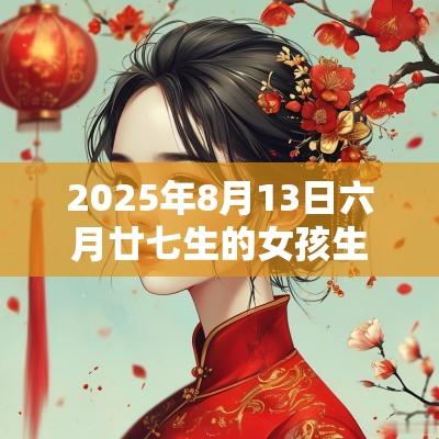 2025年8月13日六月廿七生的女孩生辰八字起名宜用字
