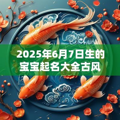 2025年6月7日生的宝宝起名大全古风有寓意的名字赏析