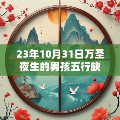 23年10月31日万圣夜生的男孩五行缺金火今日取名宝典