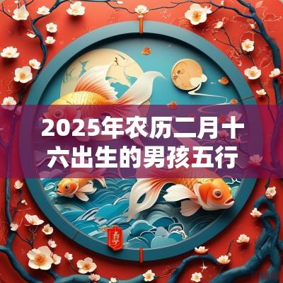 2025年农历二月十六出生的男孩五行八字解读属木的名字