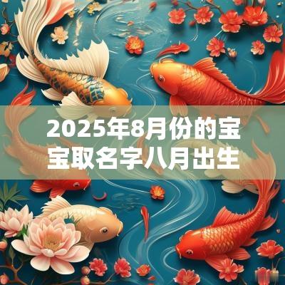 2025年8月份的宝宝取名字八月出生的蛇宝宝名字合集