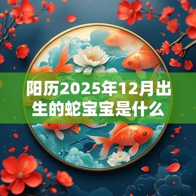 阳历2025年12月出生的蛇宝宝是什么命八字算命取名字