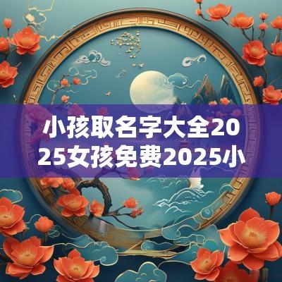 小孩取名字大全2025女孩免费2025小宝宝名字大全