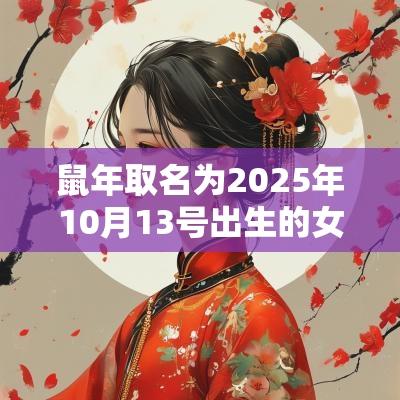 蛇年取名为2025年10月13号出生的女孩取唯美名字