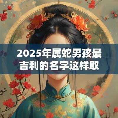 2025年属蛇男孩最吉利的名字这样取名最容易发财了