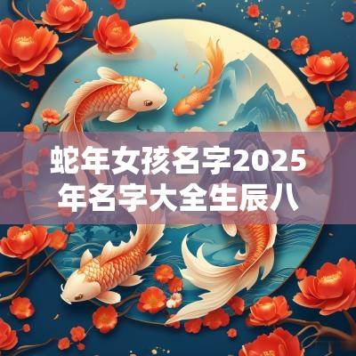 蛇年女孩名字2025年名字大全生辰八字查询起名字免费