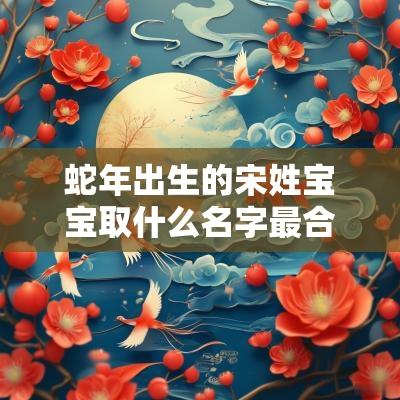 蛇年出生的宋姓宝宝取什么名字最合适善良勇敢的宝宝名字