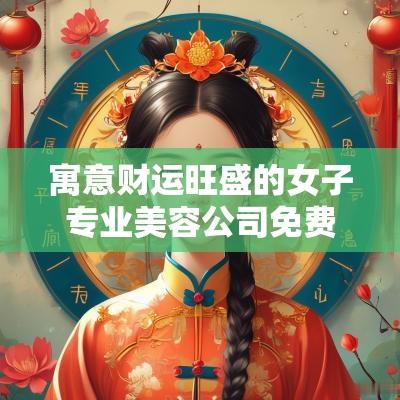 寓意财运旺盛的女子专业美容公司免费起名2025年最新版