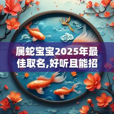 属蛇宝宝2025年最佳取名,好听且能招财的婴儿名字推荐