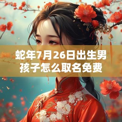 蛇年7月26日出生男孩子怎么取名免费的属蛇男宝宝名字