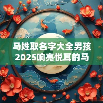 马姓取名字大全男孩2025响亮悦耳的马姓宝宝蛇年名字