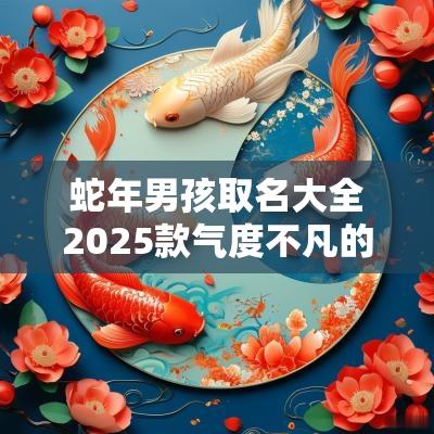 蛇年男孩取名大全2025款气度不凡的属蛇男宝宝名字