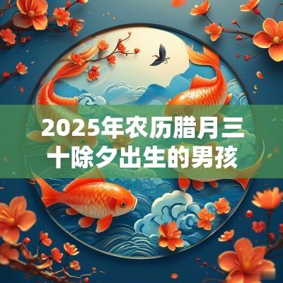 2025年农历腊月三十除夕出生的男孩好吗取名吉星高照