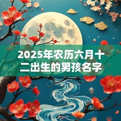 2025年农历六月十二出生的男孩名字五行缺金怎么取名