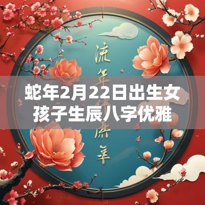 蛇年2月22日出生女孩子生辰八字优雅好听的女宝宝名字