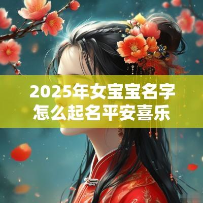 2025年女宝宝名字怎么起名平安喜乐的女生取名大全