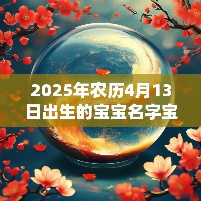 2025年农历4月13日出生的宝宝名字宝典起名技巧