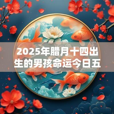 2025年腊月十四出生的男孩命运今日五行缺火周易取名