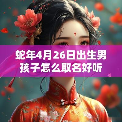 蛇年4月26日出生男孩子怎么取名好听的男孩名字有内涵