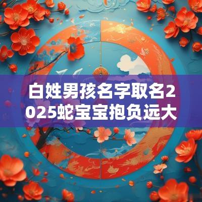 白姓男孩名字取名2025蛇宝宝抱负远大的男宝宝起名