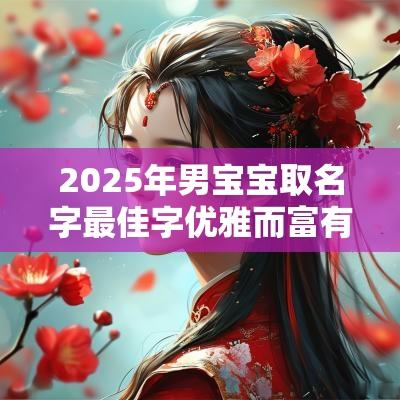2025年男宝宝取名字最佳字优雅而富有诗意的男孩名字