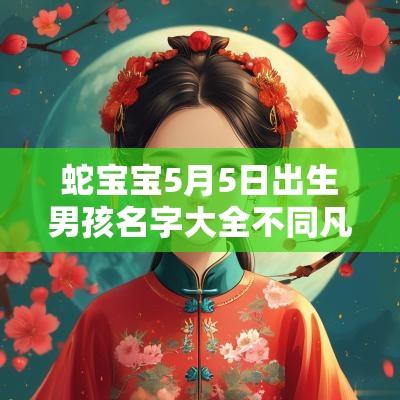 蛇宝宝5月5日出生男孩名字大全不同凡响的新生儿取名