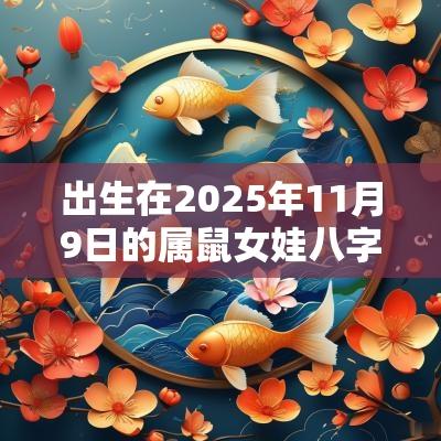 出生在2025年11月9日的属鼠女娃八字起名与名字推荐
