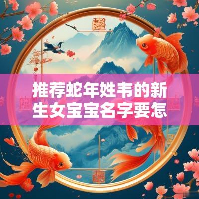 推荐蛇年姓韦的新生女宝宝名字要怎么取才貌双全的女孩名字