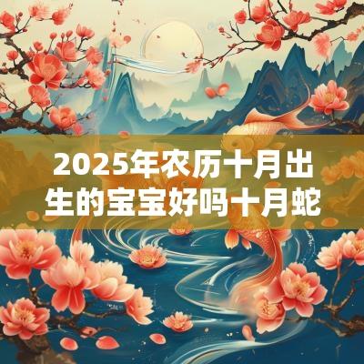 2025年农历十月出生的宝宝好吗十月蛇宝宝取名宜用字