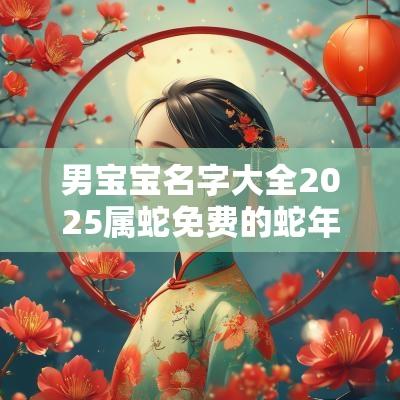 男宝宝名字大全2025属蛇免费的蛇年出生男孩名字大全
