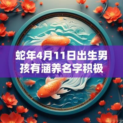 蛇年4月11日出生男孩有涵养名字积极阳光的男宝宝名称