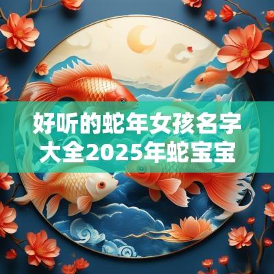 好听的蛇年女孩名字大全2025年蛇宝宝女孩名字怎么起