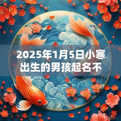 2025年1月5日小寒出生的男孩起名不要钱的男生取名