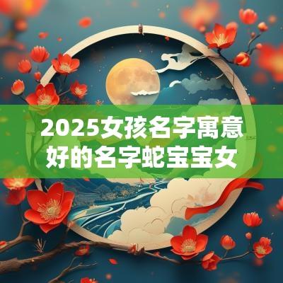 2025女孩名字寓意好的名字蛇宝宝女孩2025取名字