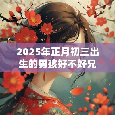 2025年正月初三出生的男孩好不好兄弟难靠成立之命