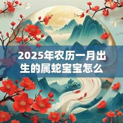 2025年农历一月出生的属蛇宝宝怎么起名诗经楚辞取名