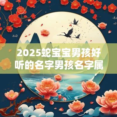 2025蛇宝宝男孩好听的名字男孩名字属蛇简单大方洋气