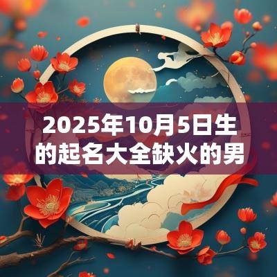 2025年10月5日生的起名大全缺火的男孩名字赏析