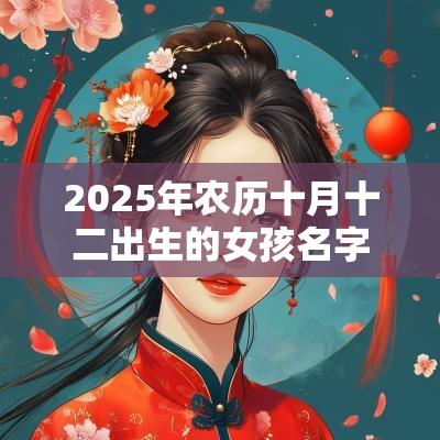 2025年农历十月十二出生的女孩名字五行缺火怎么取名