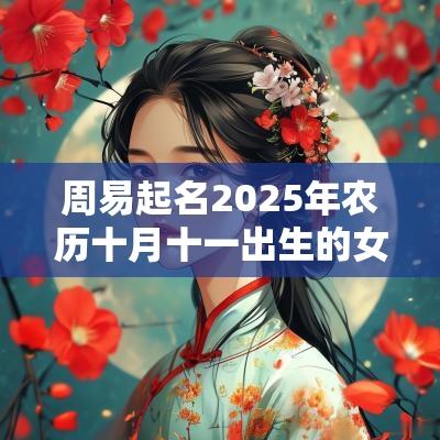周易起名2025年农历十月十一出生的女孩缺火取名推荐