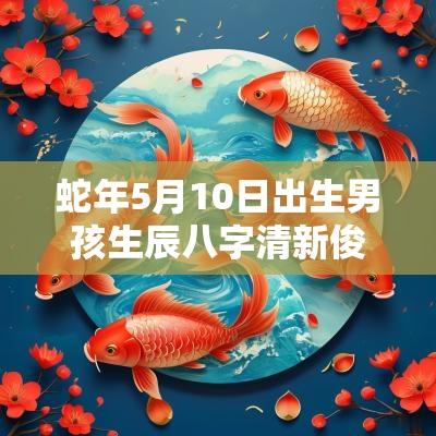 蛇年5月10日出生男孩生辰八字清新俊逸的男宝宝名字