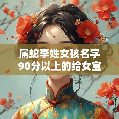 属蛇李姓女孩名字90分以上的给女宝宝取一个高分好名
