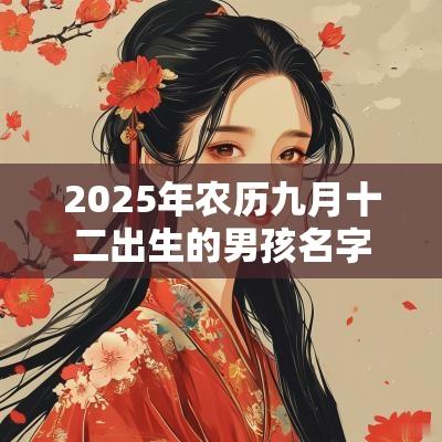 2025年农历九月十二出生的男孩名字五行俱全怎么取名