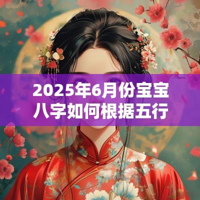 2025年6月份宝宝八字如何根据五行喜缺取名有助运势